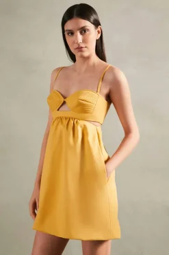 Matelasse Cotton Short Dress