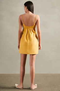 Matelasse Cotton Short Dress