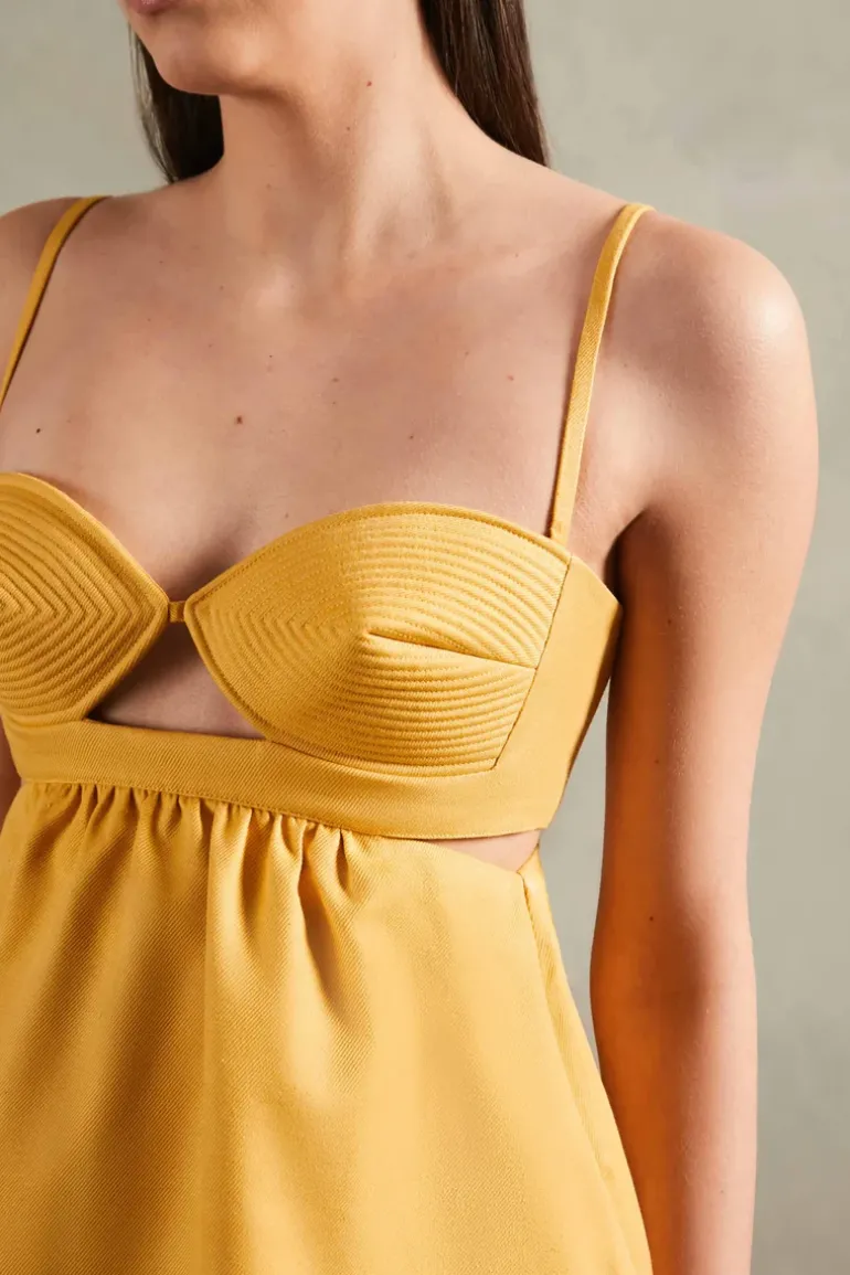 Matelasse Cotton Short Dress