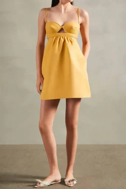 Matelasse Cotton Short Dress