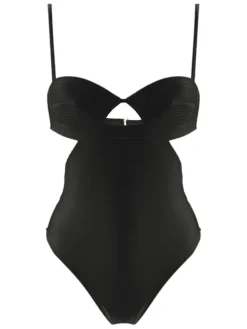Matelasse Cut-Out Swimsuit