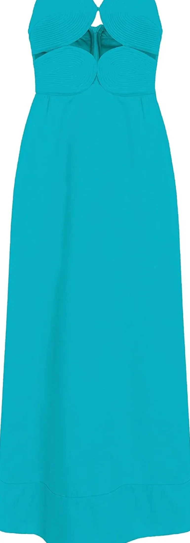 Matelasse Strapless Long Dress