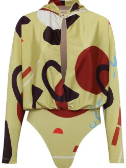 Modernism Long-Sleeve Hooded Bodysuit