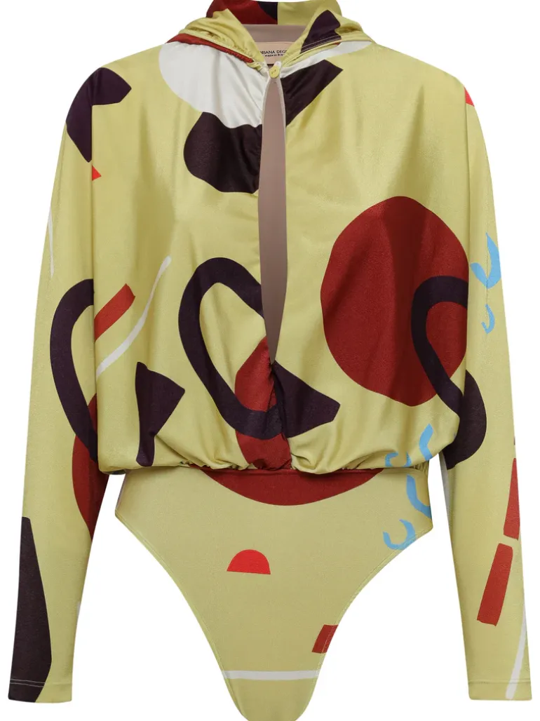 Modernism Long-Sleeve Hooded Bodysuit