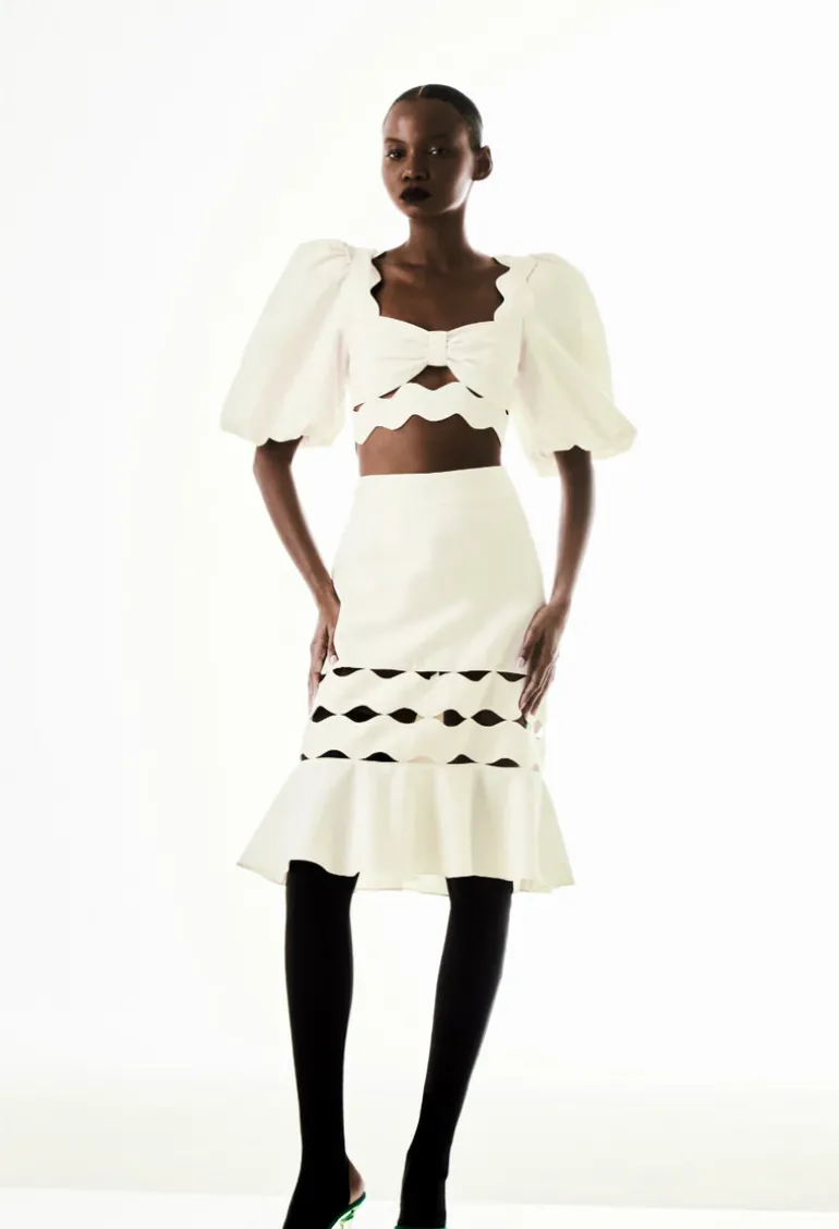 Moves Ruffled Short Skirt