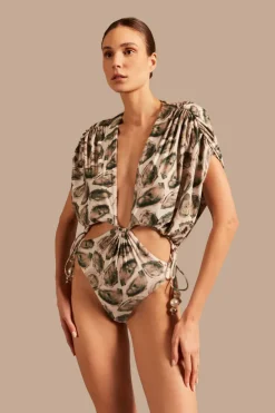 Oysters High-Leg Bodysuit