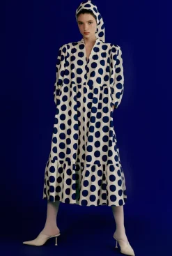 Pois Compose Midi Dress With Belt