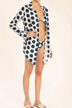 Pois Compose Shirt With Knot