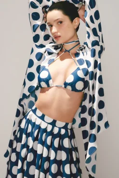 Pois Compose Shirt With Knot