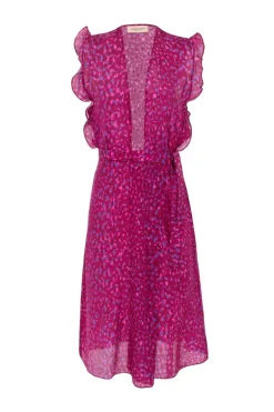 Pomegranate Dress with Ruffles