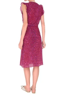 Pomegranate Dress with Ruffles