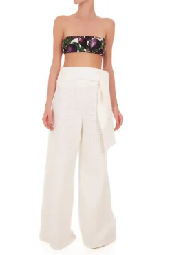 Porto Wide Leg Pants with Sash
