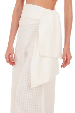 Porto Wide Leg Pants with Sash