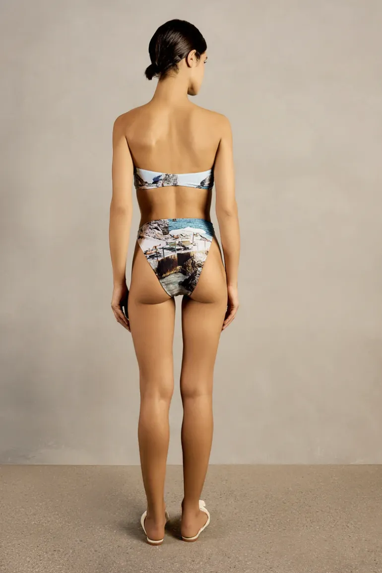 Postcard High-Leg Bandeau Bikini