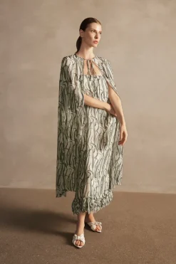 Samambaia Fringes Midi Dress