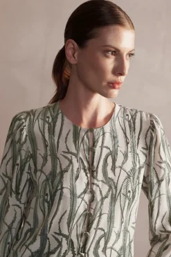 Samambaia Front Slip Long Dress