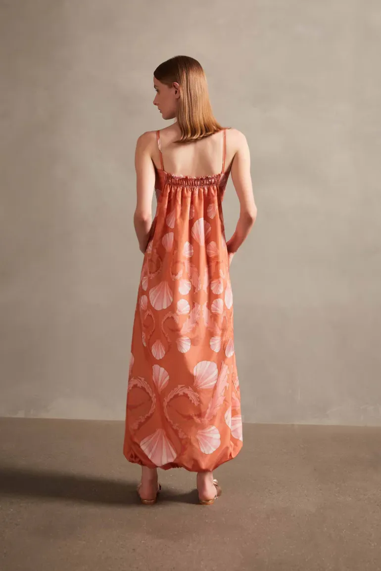 Seashell Frilled Long Dress