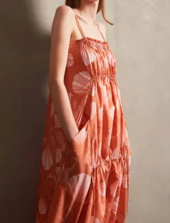 Seashell Frilled Long Dress