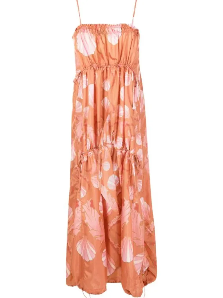 Seashell Frilled Long Dress