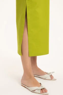 Solid Cut-Out Midi Dress