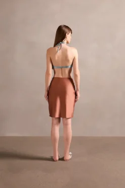 Solid Cut-Out Short Dress