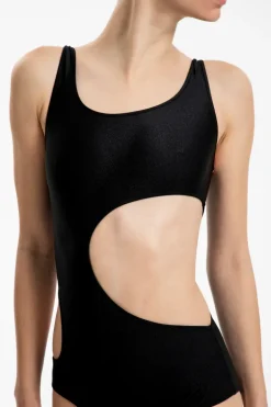 Solid Cut-Out Swimsuit