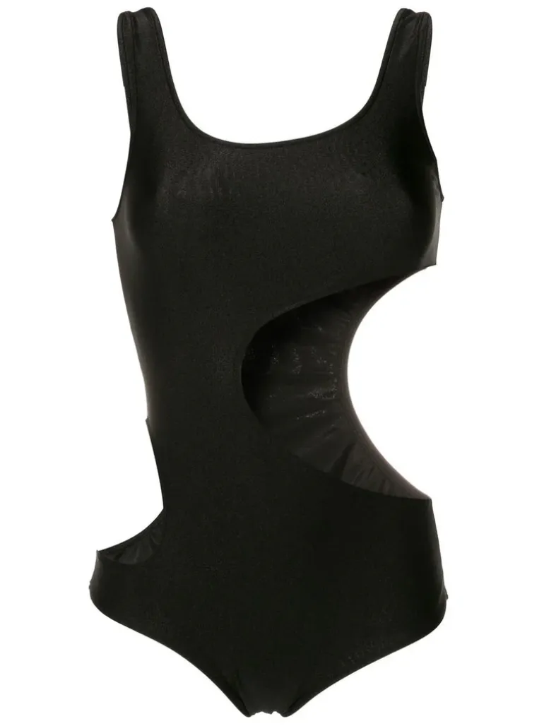 Solid Cut-Out Swimsuit