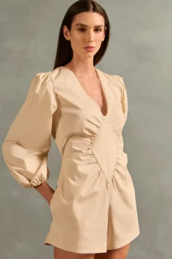 Solid Frilled Playsuit