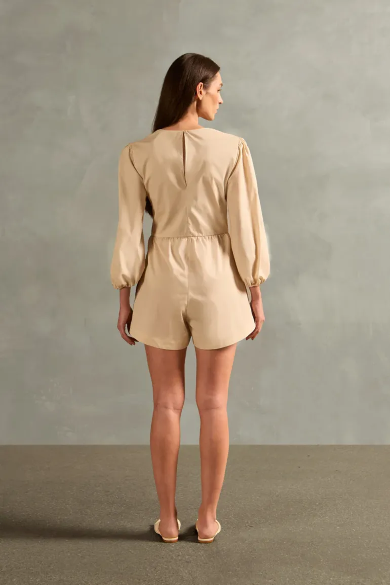 Solid Frilled Playsuit