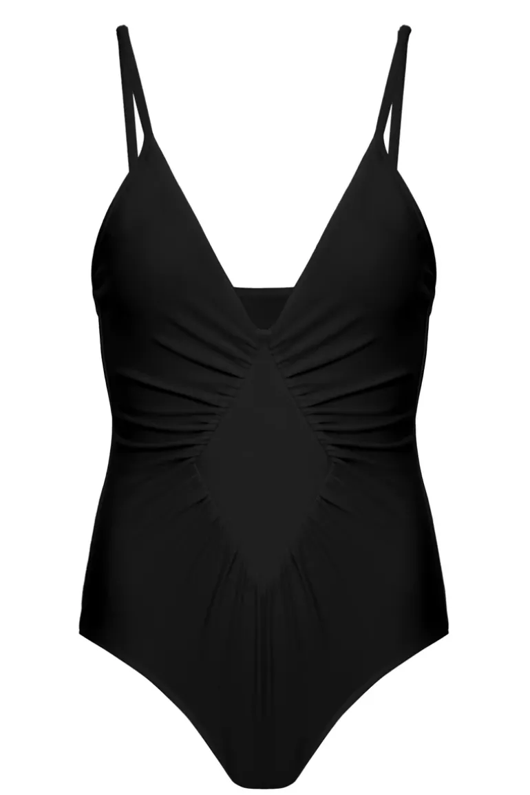 Solid Frilled Swimsuit