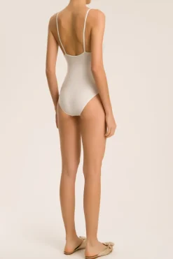 Solid Frilled Swimsuit