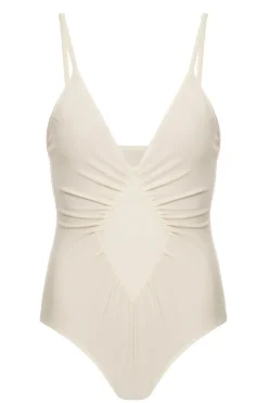 Solid Frilled Swimsuit