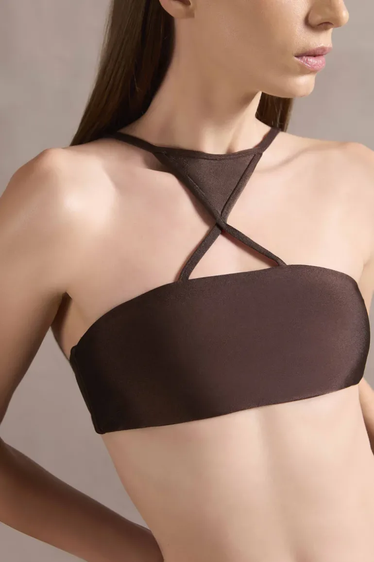 Solid Halterneck Bikini