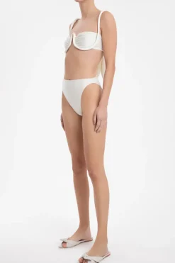 Solid High-leg Bikini With Straps