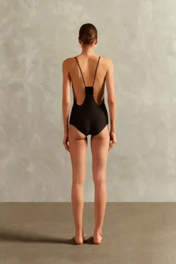 Solid Inamorata Bare-Back Swimsuit