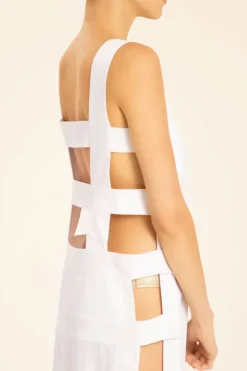 Solid Long Dress With Open Sides