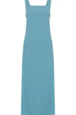 Solid Long Dress With Open Sides