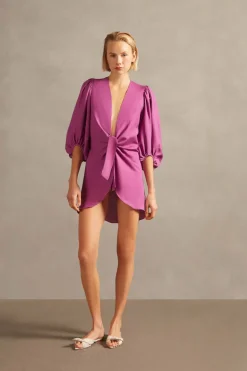 Solid Shirt With Voluminous Sleeves