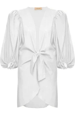 Solid Shirt With Voluminous Sleeves