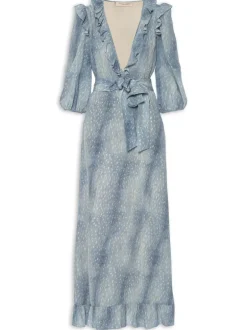 Stone Long Dress With Bow