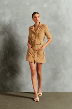 Terry Belted Mini Dress