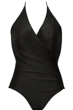 Timeless Cross-Front Halterneck Swimsuit