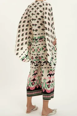 Twisted Flower V-Neck Jumpsuit