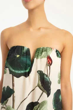 Victoria Regia Strapless Long Dress