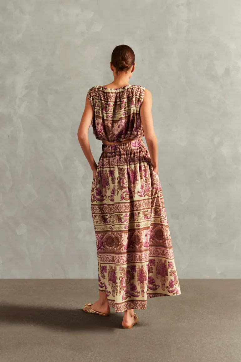 Vintage Citronelle Cropped Blouse