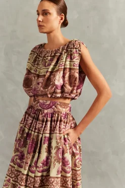 Vintage Citronelle Cropped Blouse