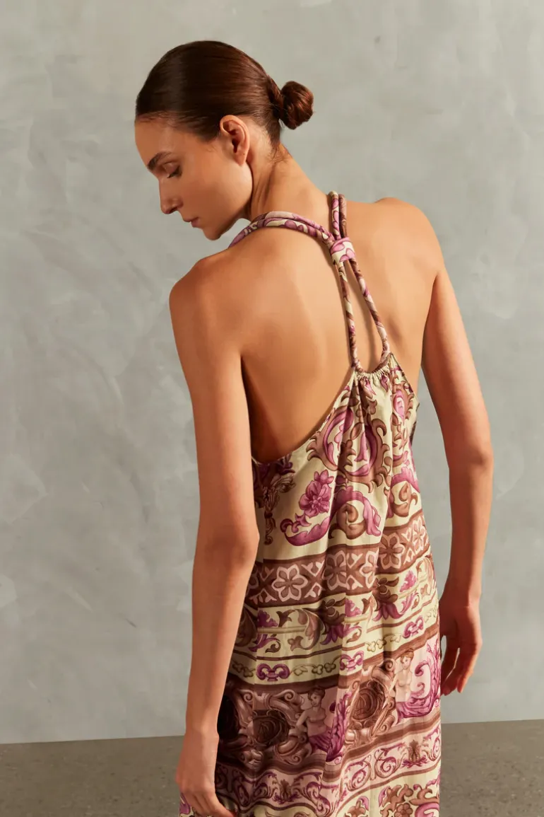 Vintage Citronelle Long Dress With Straps