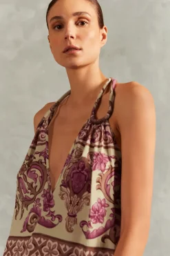 Vintage Citronelle Long Dress With Straps