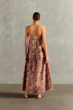 Vintage Citronelle Straps Long Dress