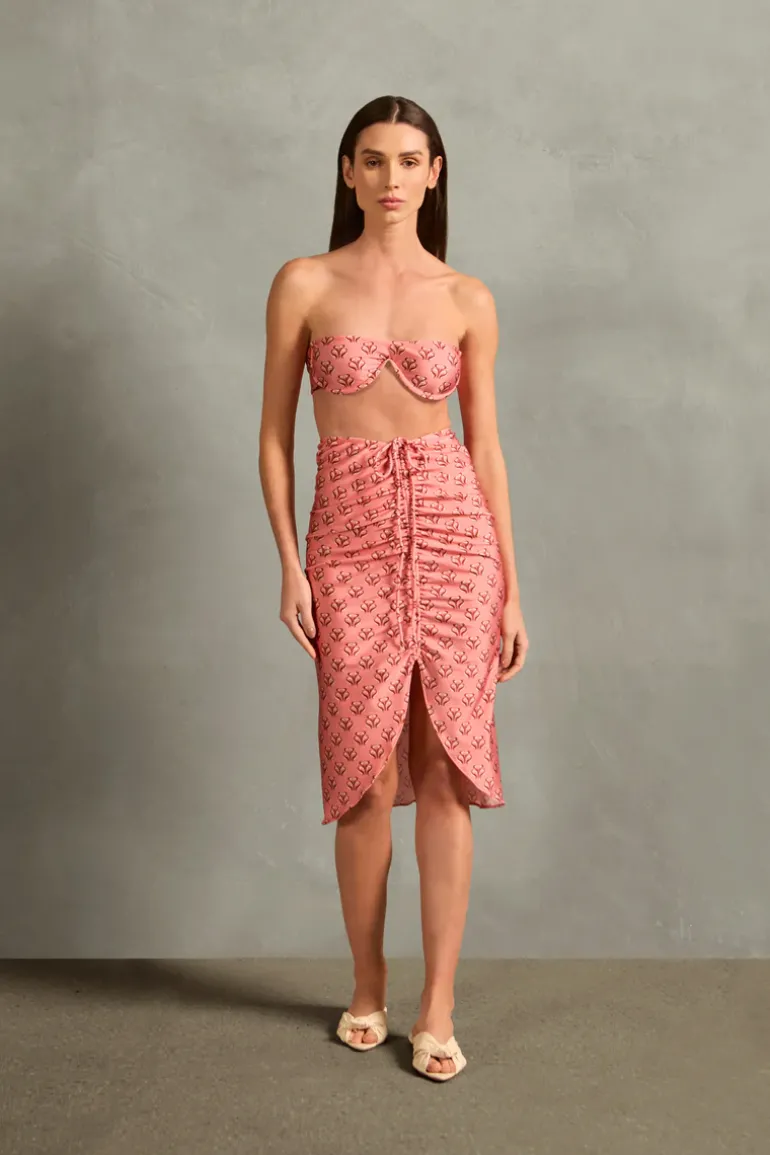 Vintage Lily Frilled Midi Skirt